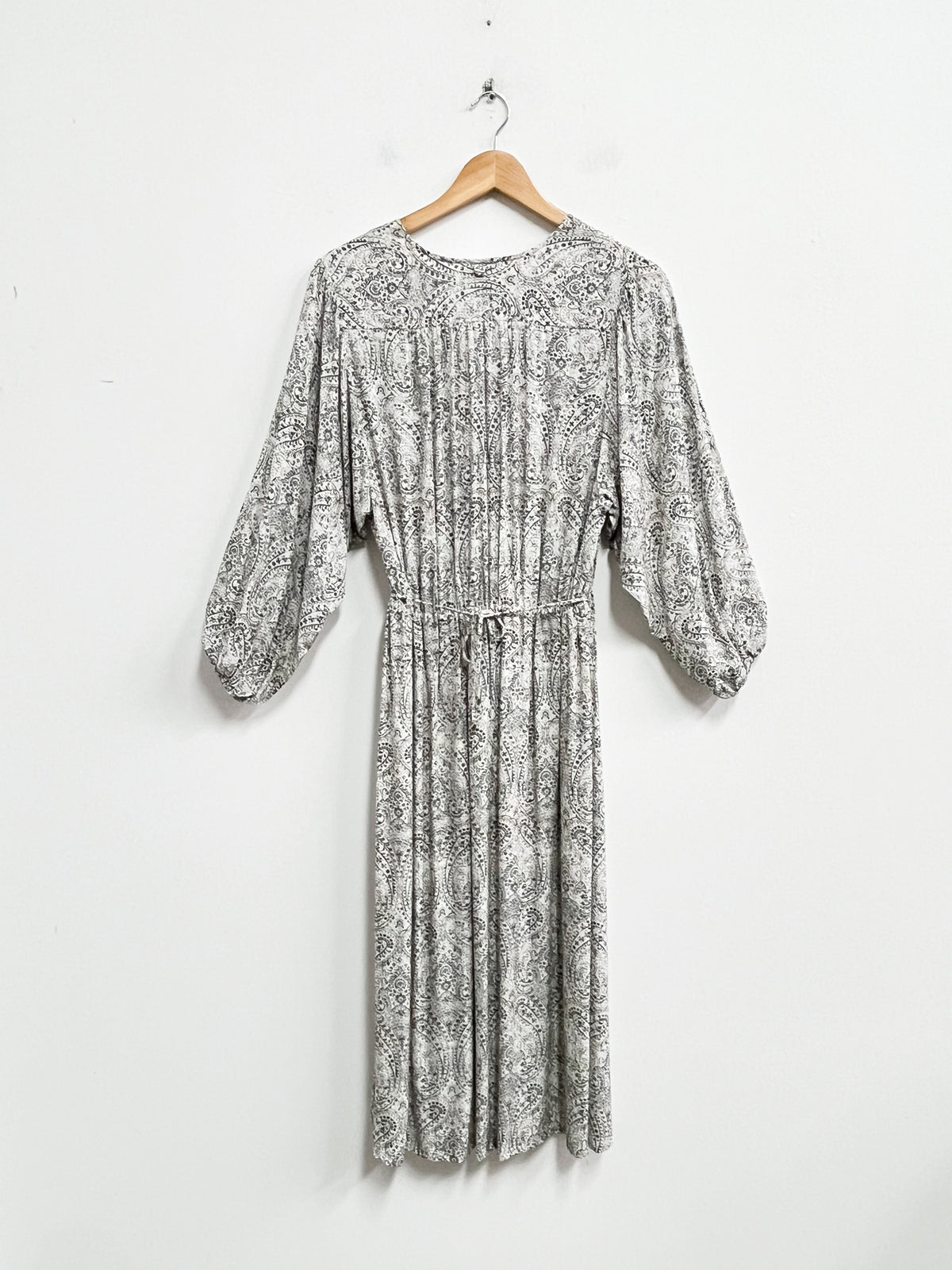 Vestido midi blanco estampado mandala azul - Replay - Talla XS