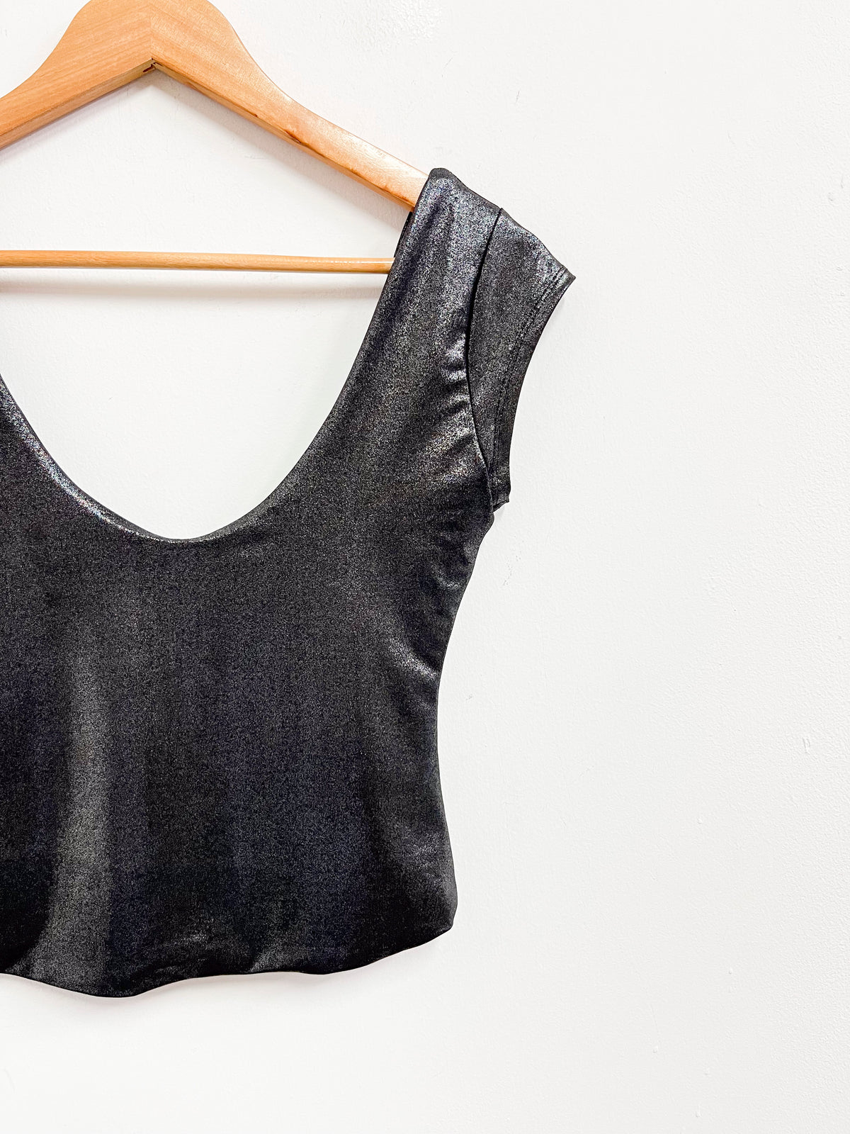Top plateado oscuro - Camila Cornejo - Talla S