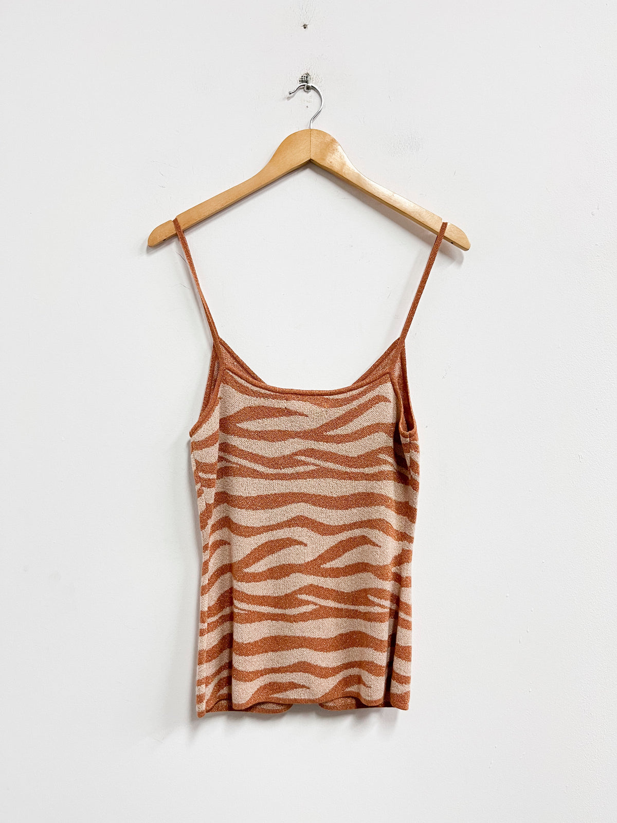 Top animal print tonos marrones - Anthropology - Talla S