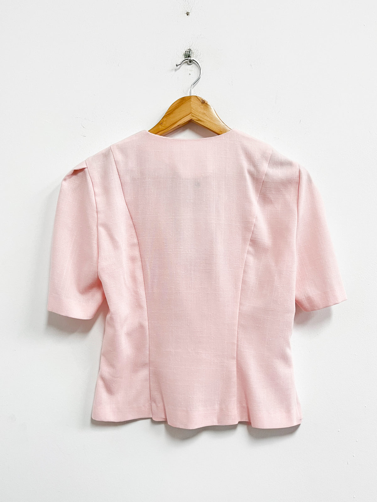 Saco rosado con bordado - Talla S