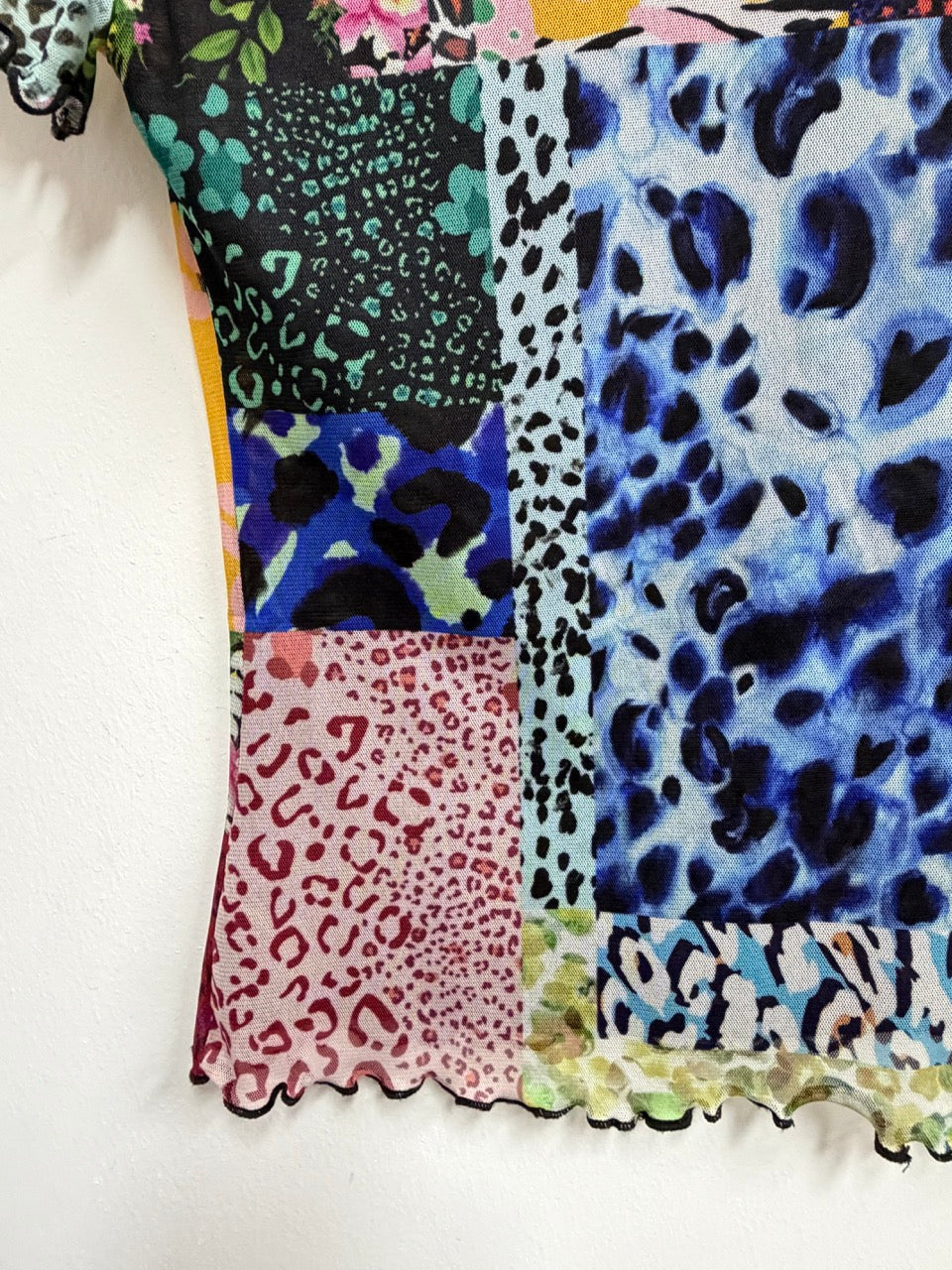 Top animal print - Desigual - Talla S