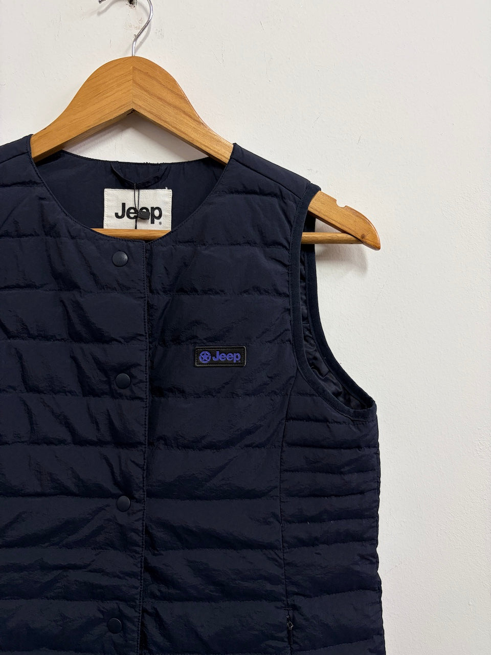 Chaleco largo azul marino - Jeep - Talla S