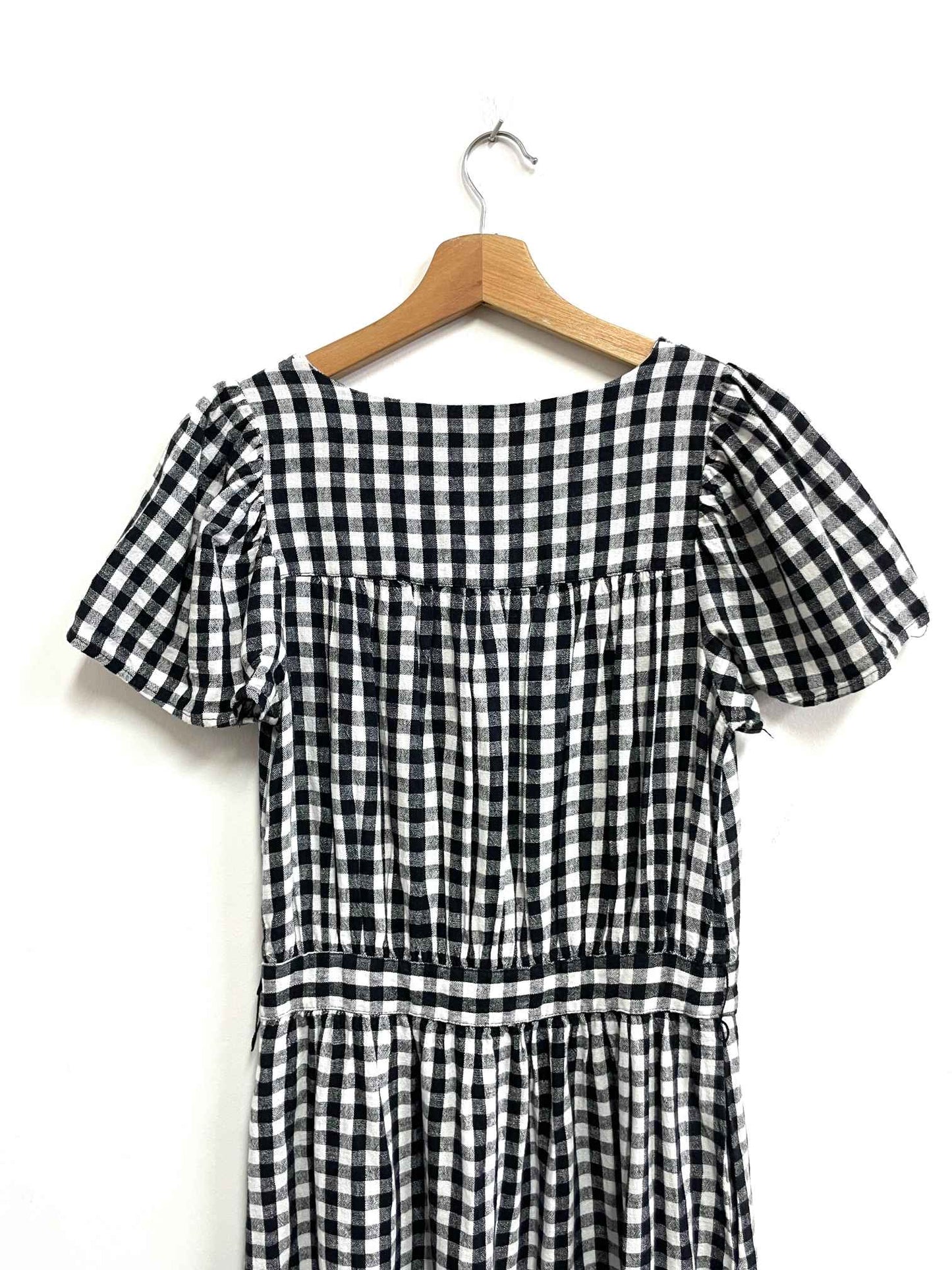 Vestido cuadros negro y blanco - Who What Wear - Talla XS