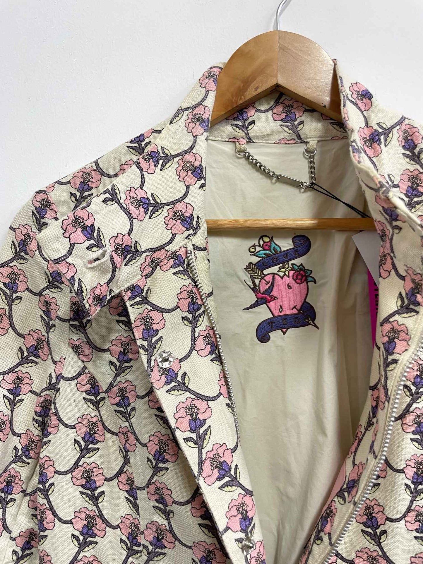 Saco beige flores lilas y rosas - Ted Baker - Talla S