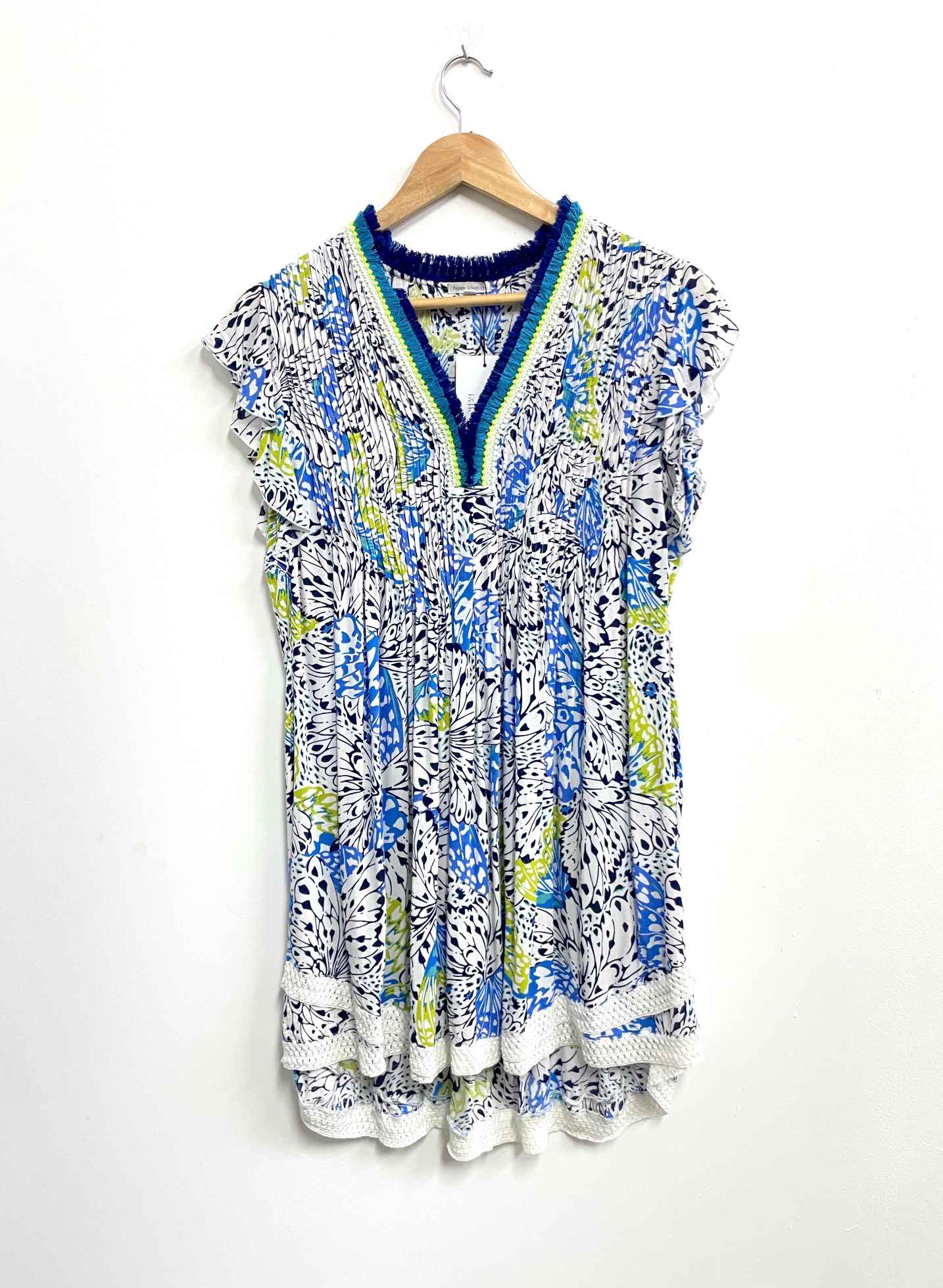 Vestido azul print - Poupette St Barth - Talla S