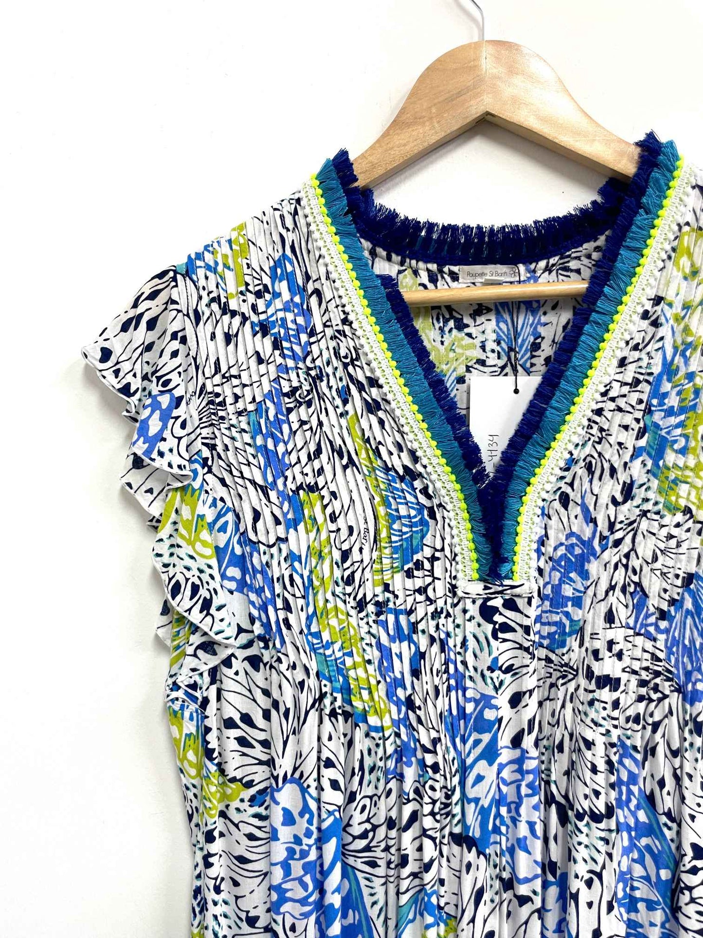 Vestido azul print - Poupette St Barth - Talla S