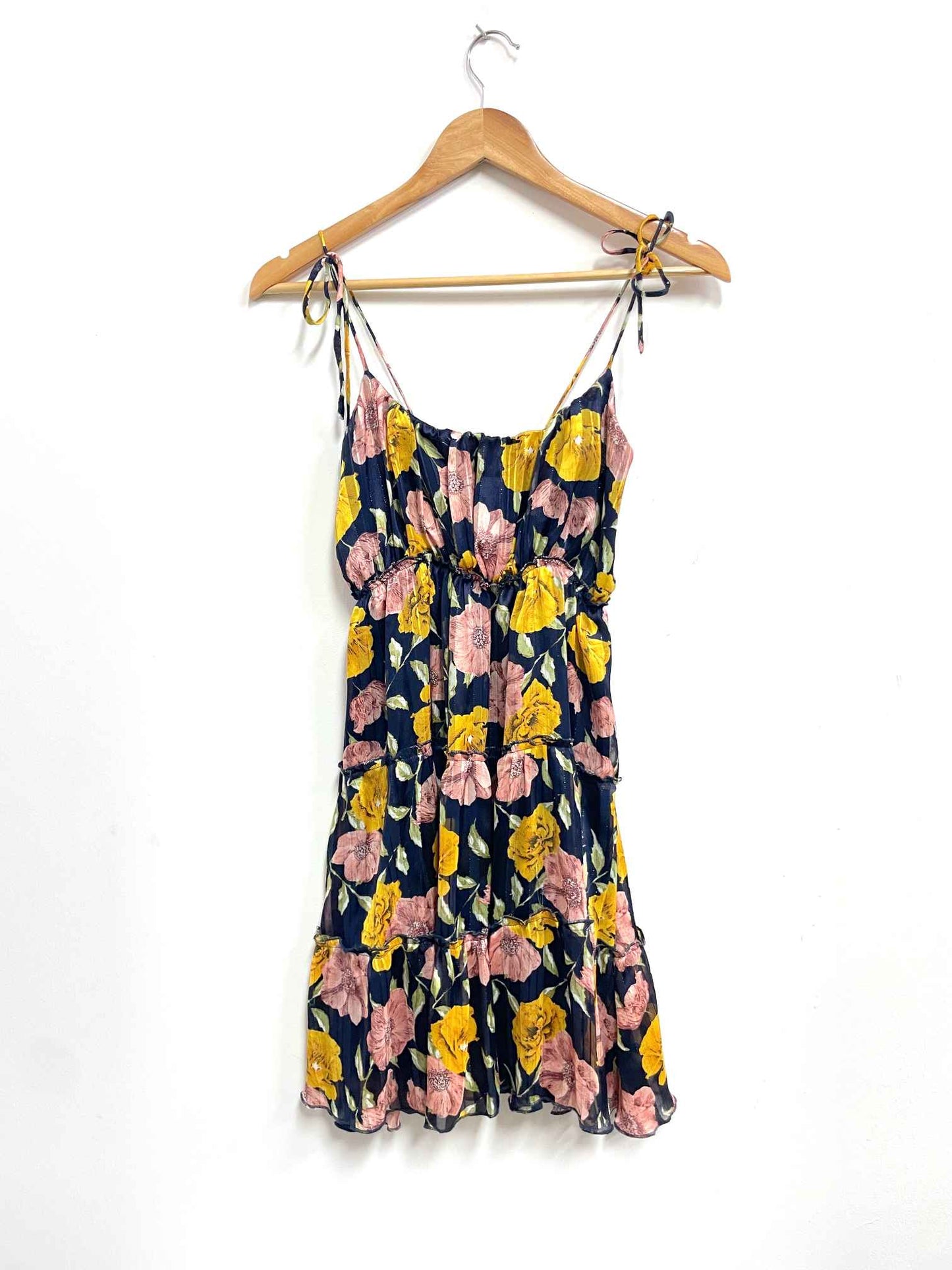 Vestido azul flores - Coco Jolie - Talla S