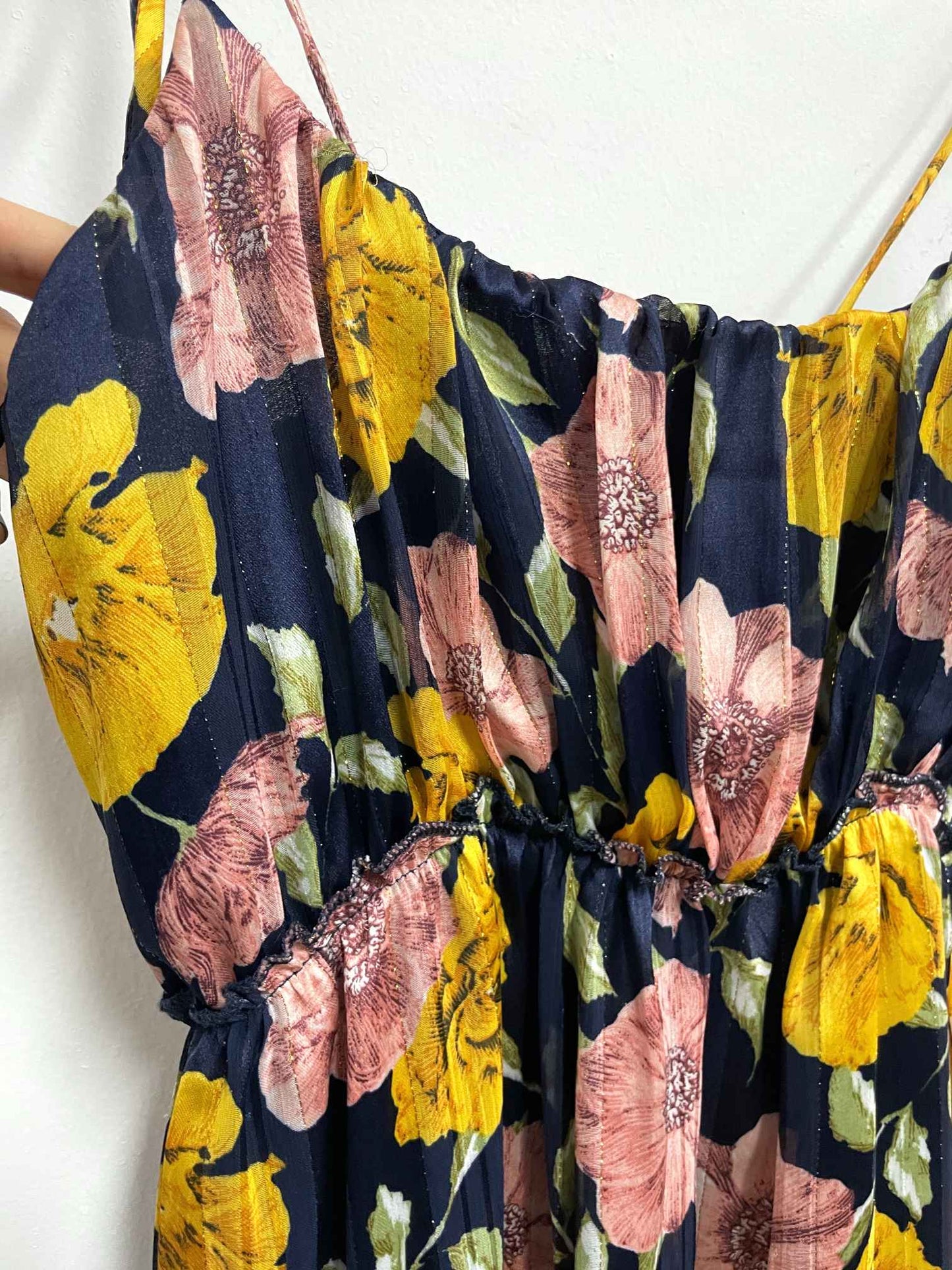 Vestido azul flores - Coco Jolie - Talla S