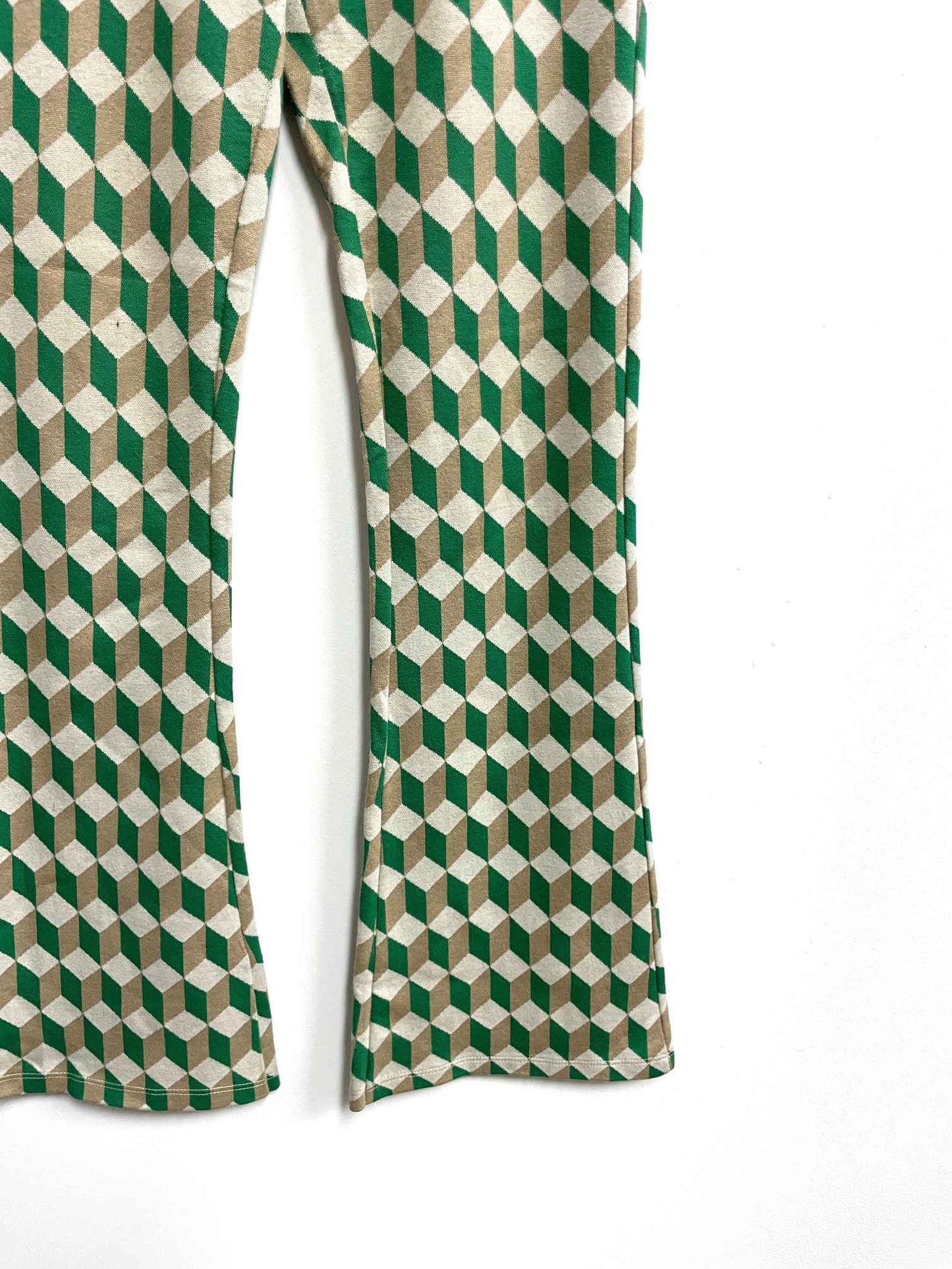 Pantalón cuadros verde - Amalfitana - Talla S