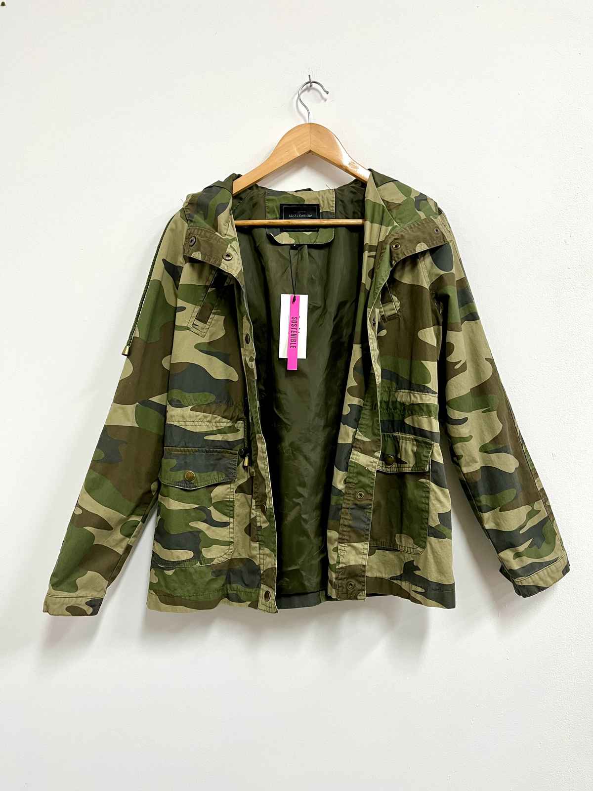 Casaca verde militar - Miss London - Talla M
