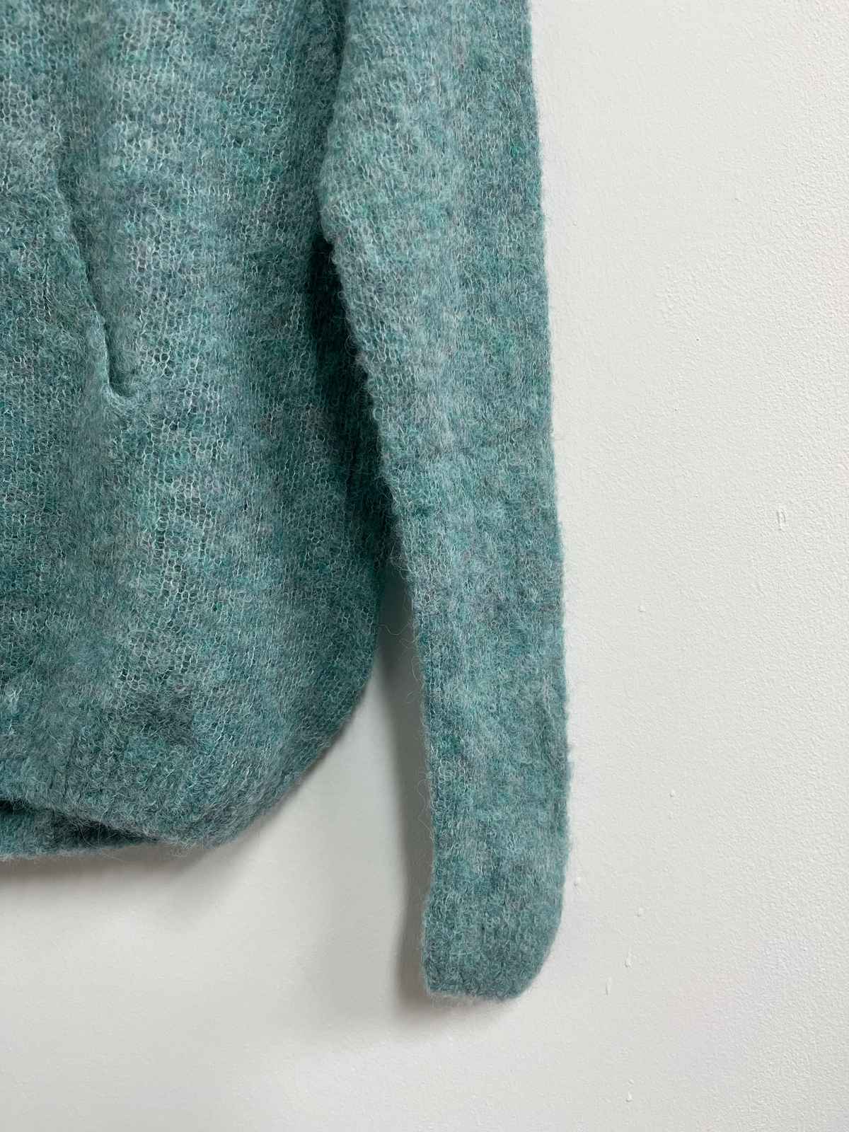 Chompa celeste baby alpaca - Marita Cornejo - Talla S