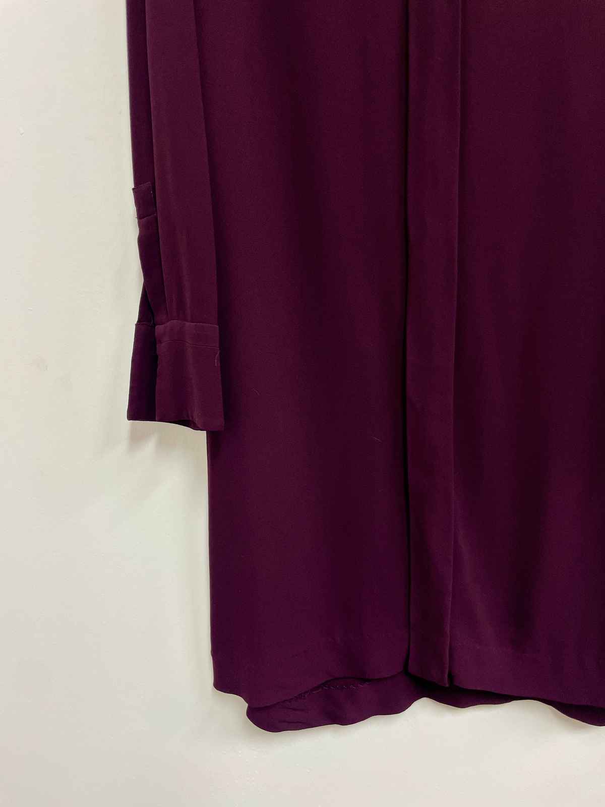 Vestido guinda camisero - Massimo Dutti - Talla M