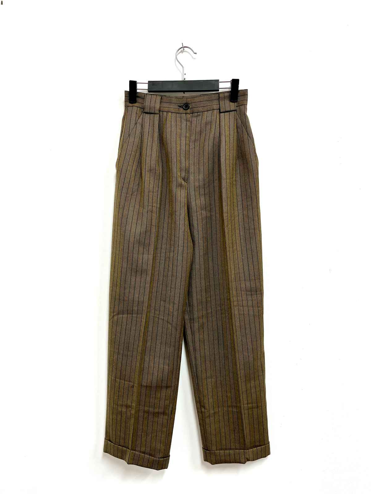 Pantalón verde rayas - Talla S - Mondi