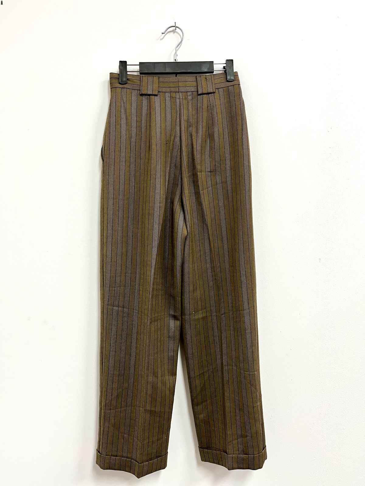 Pantalón verde rayas - Talla S - Mondi