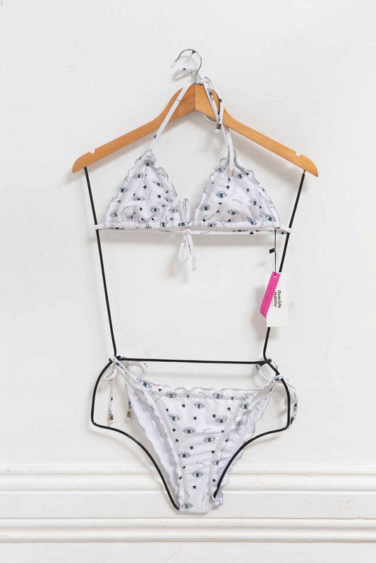 Bikini blanco ojos - Demar - Talla S