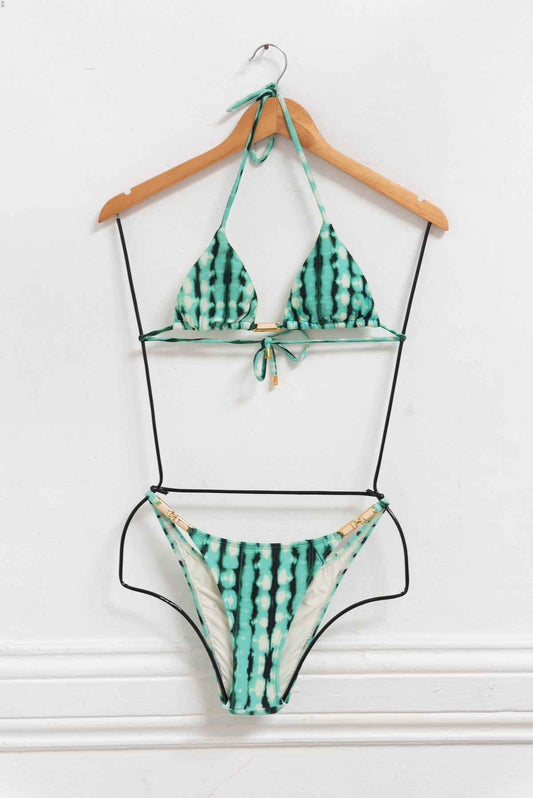 Bikini verde estampado - Paula Hermanny - Talla S