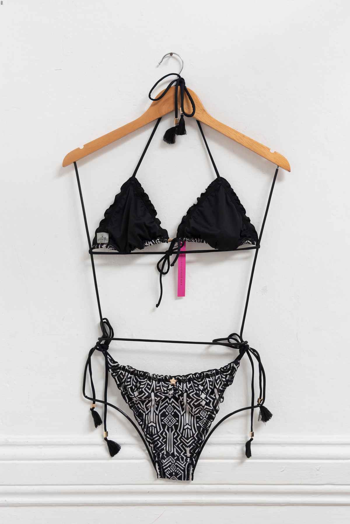 Bikini negro y blanco - Demar - Talla M