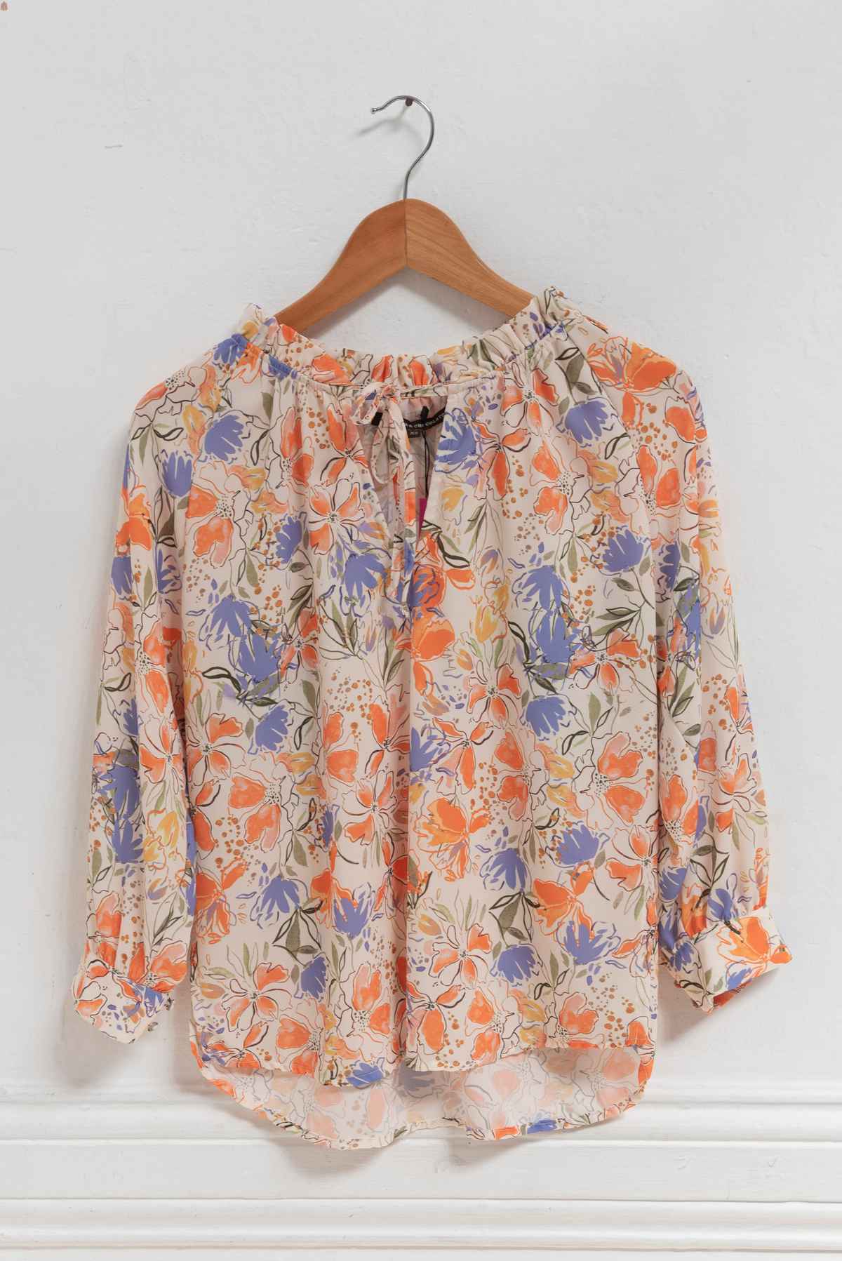 Blusa floral - Mentha & Chocolate - Talla XS