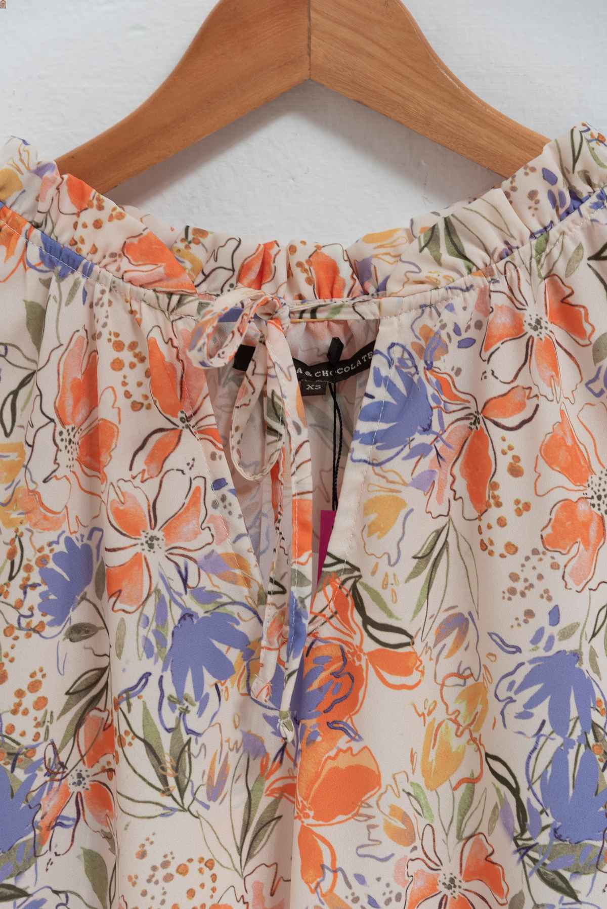 Blusa floral - Mentha & Chocolate - Talla XS