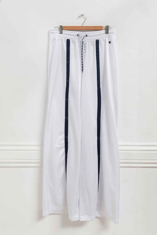 Pantalón blanco rayas azules - Champiom - Talla L