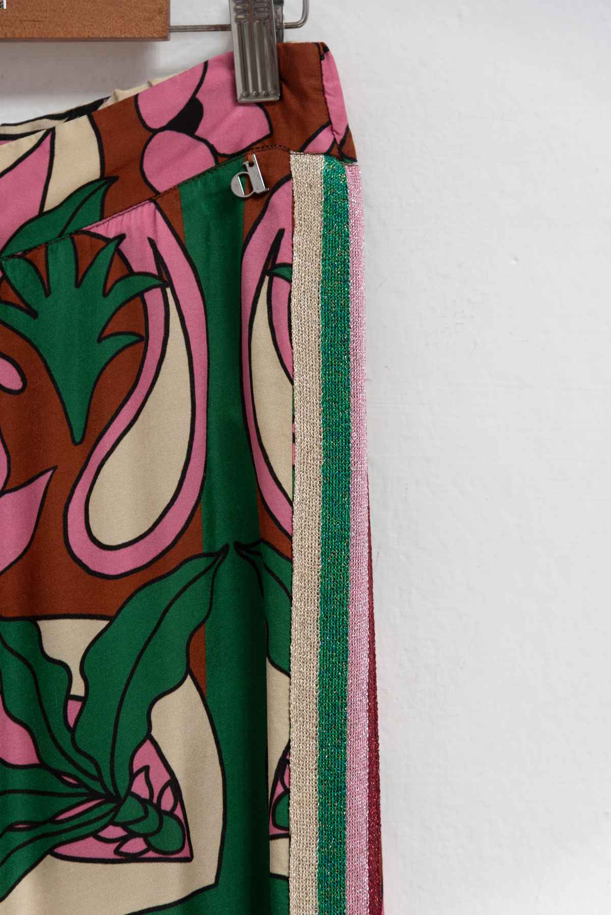 Pantalón multicolor detalle brillos - Dixie - Talla M