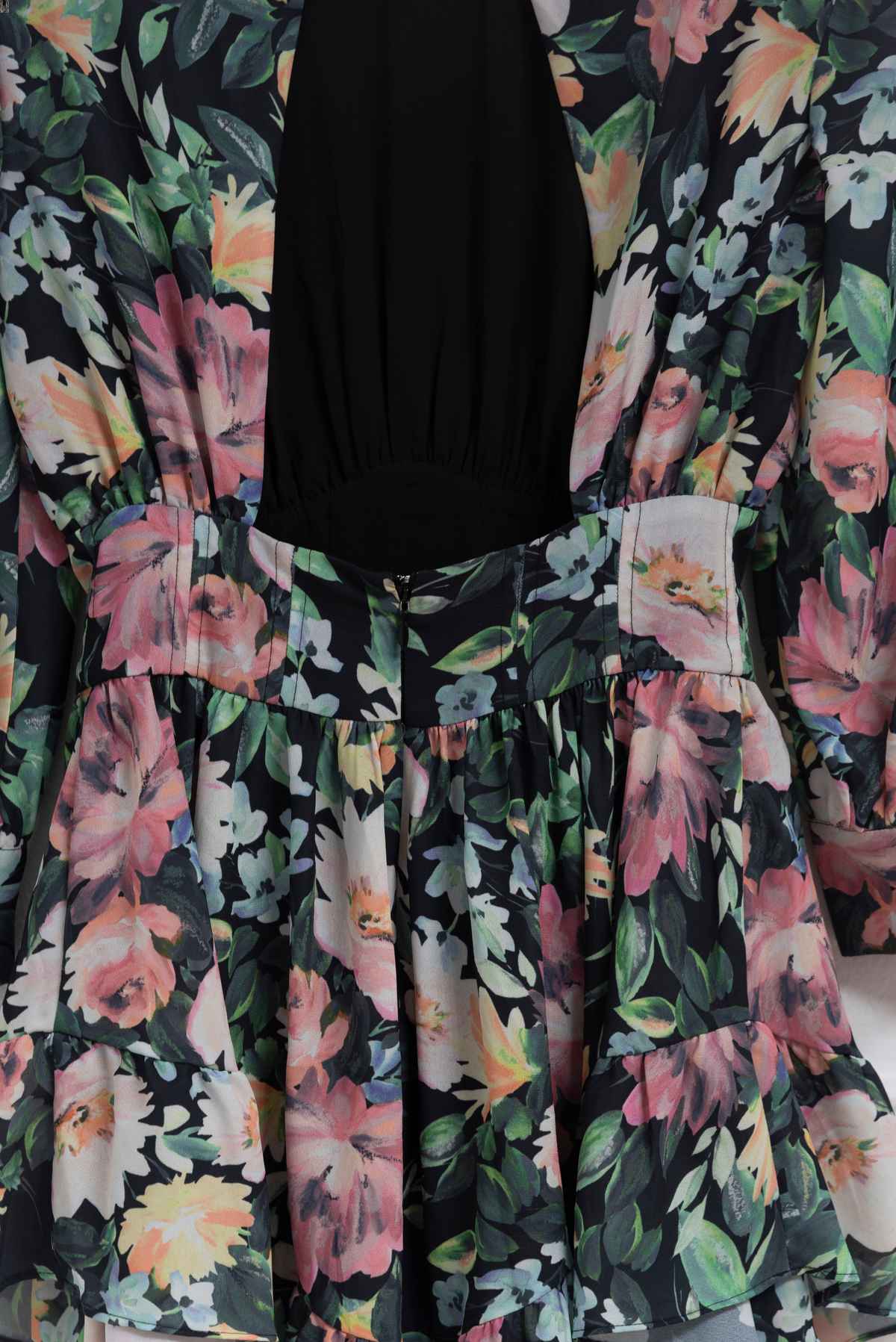 Vestido flores espalda abierta - For Love y Lemono - Talla XS