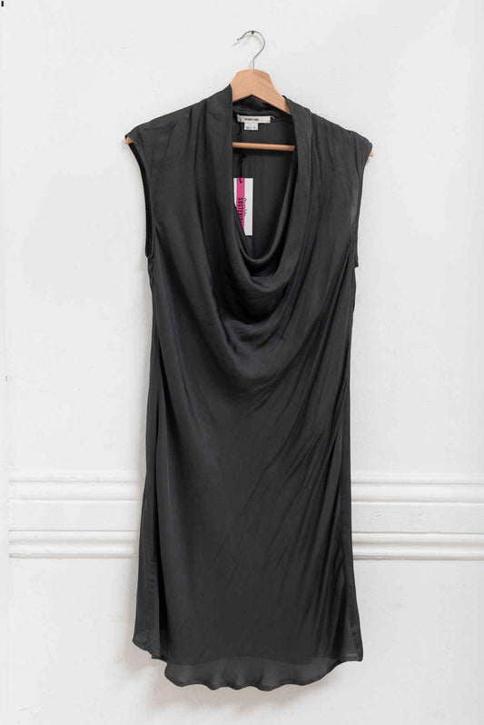 Vestido gris detalle cuello - Helmut Lang - Talla M