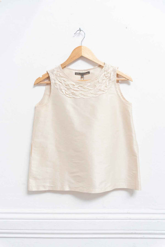 Blusa perla detalle cuello - Sitka Semsch - Talla XS