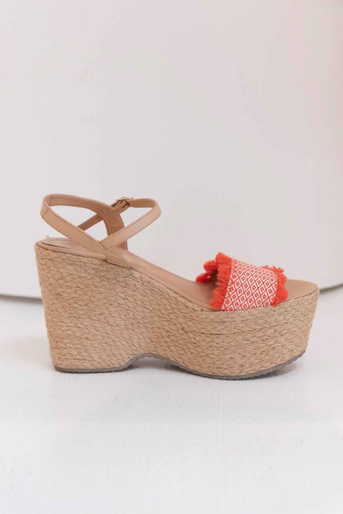 Sandalias naranjas plataforma - Donna Cattiva - Talla 39