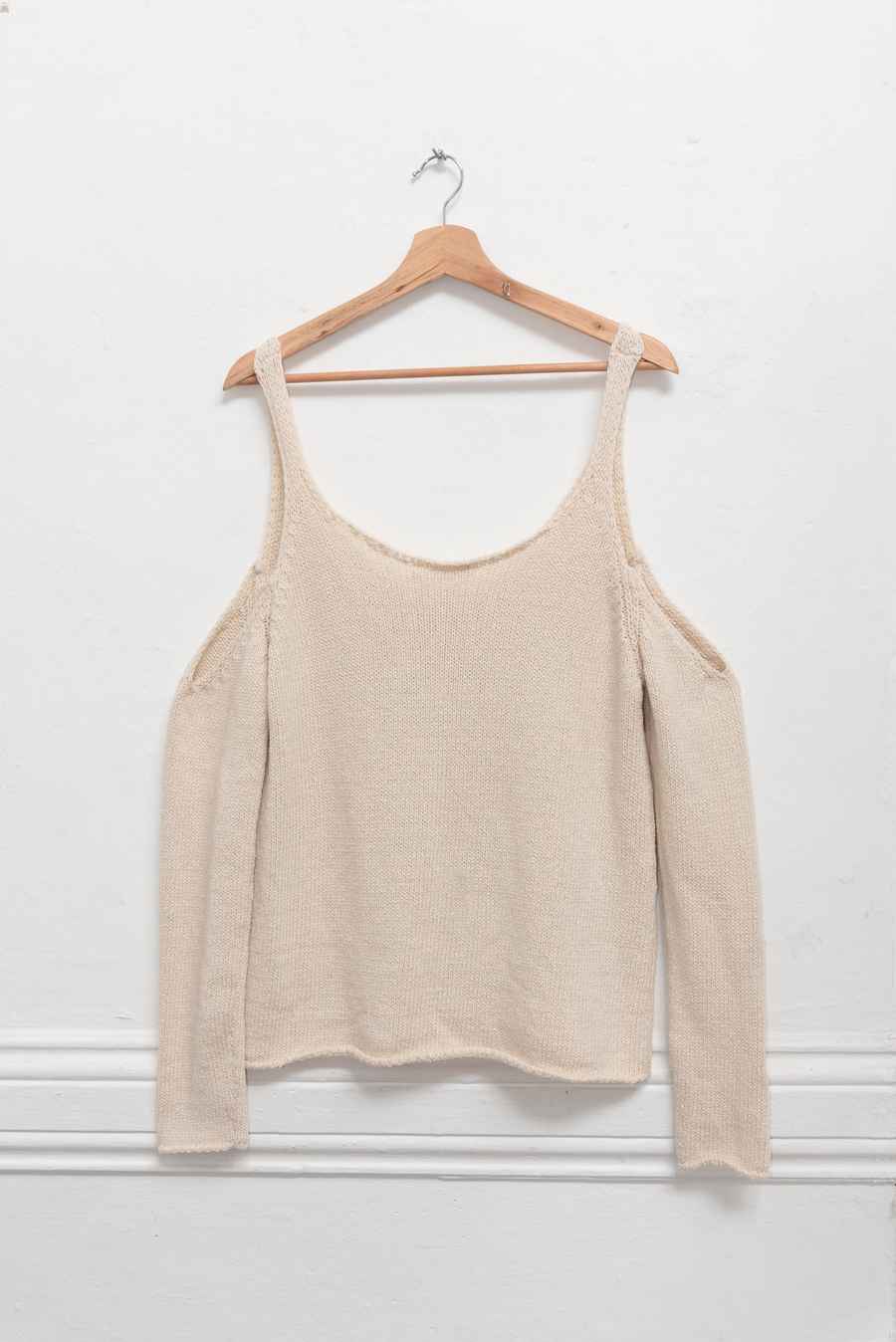 Chompa beige cut out - Talla M - Mango