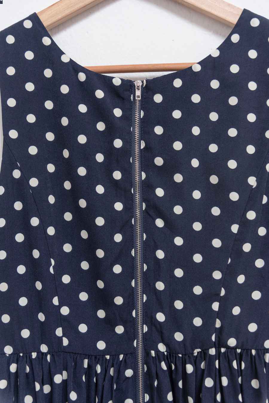 Vestido azul polka dots - Everly - Talla S