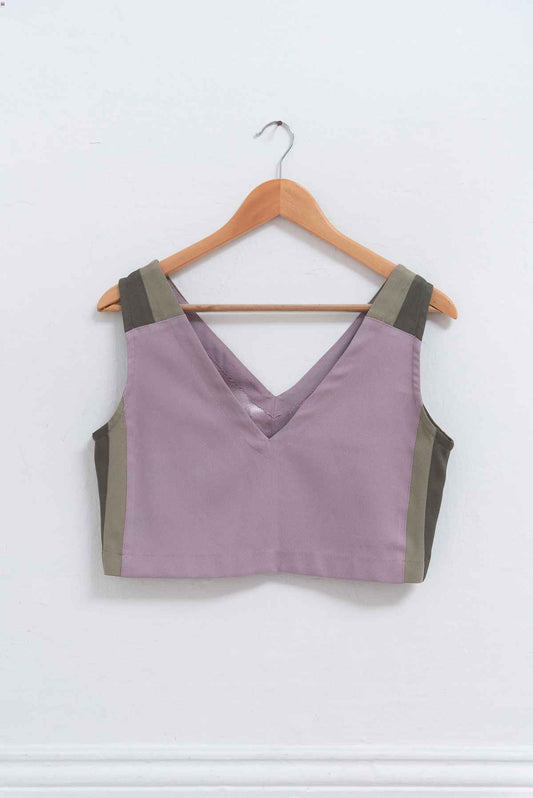 Top crop lila - Nicole Niego - Talla M