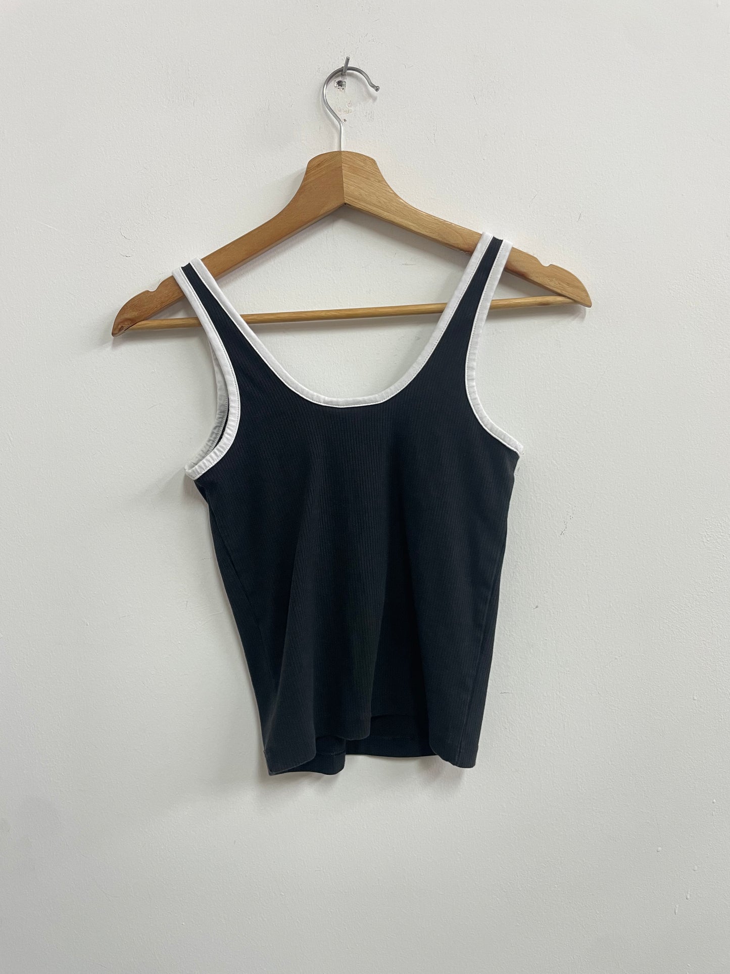 Top negro de tiras - Adidas - Talla XS