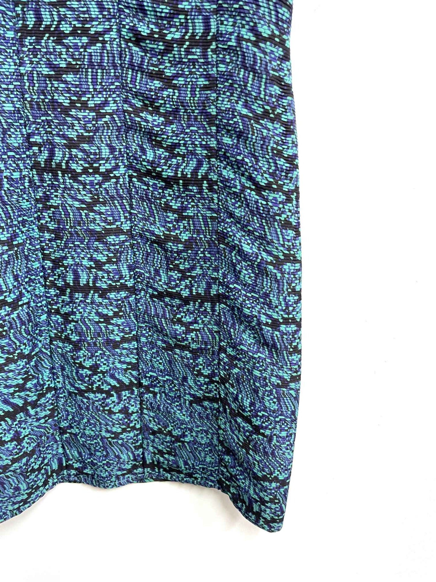 Vestido turquesa plisado - Catherine Malandrino - Talla S