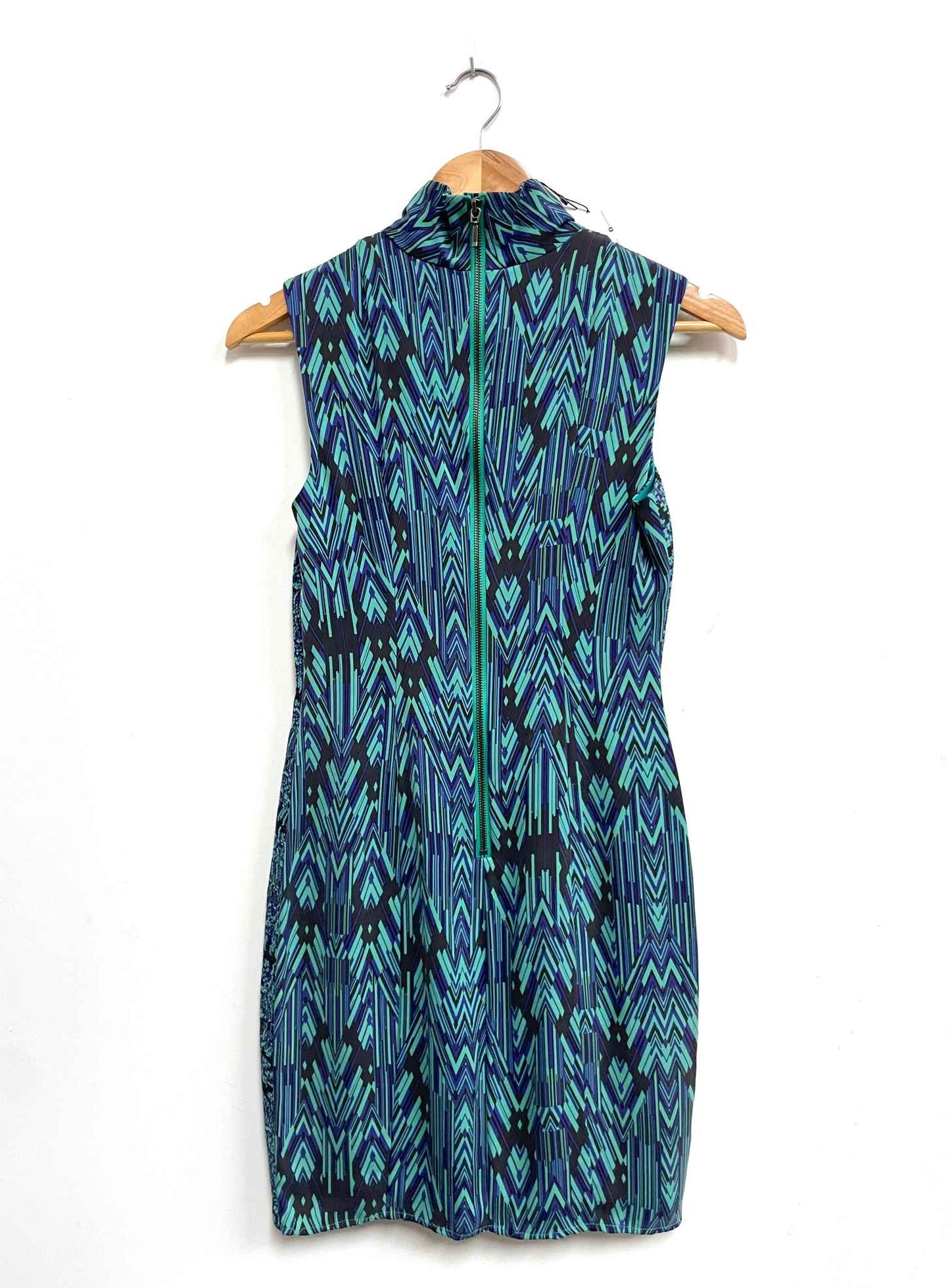 Vestido turquesa plisado - Catherine Malandrino - Talla S