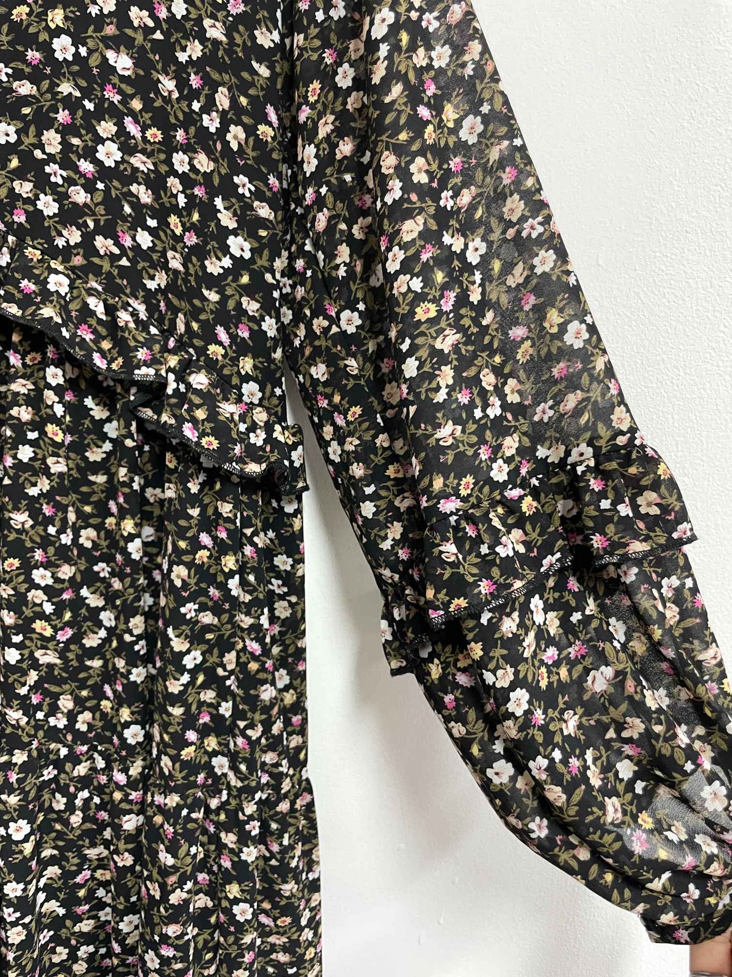 Vestido negro flores - La Mater - Talla S/M