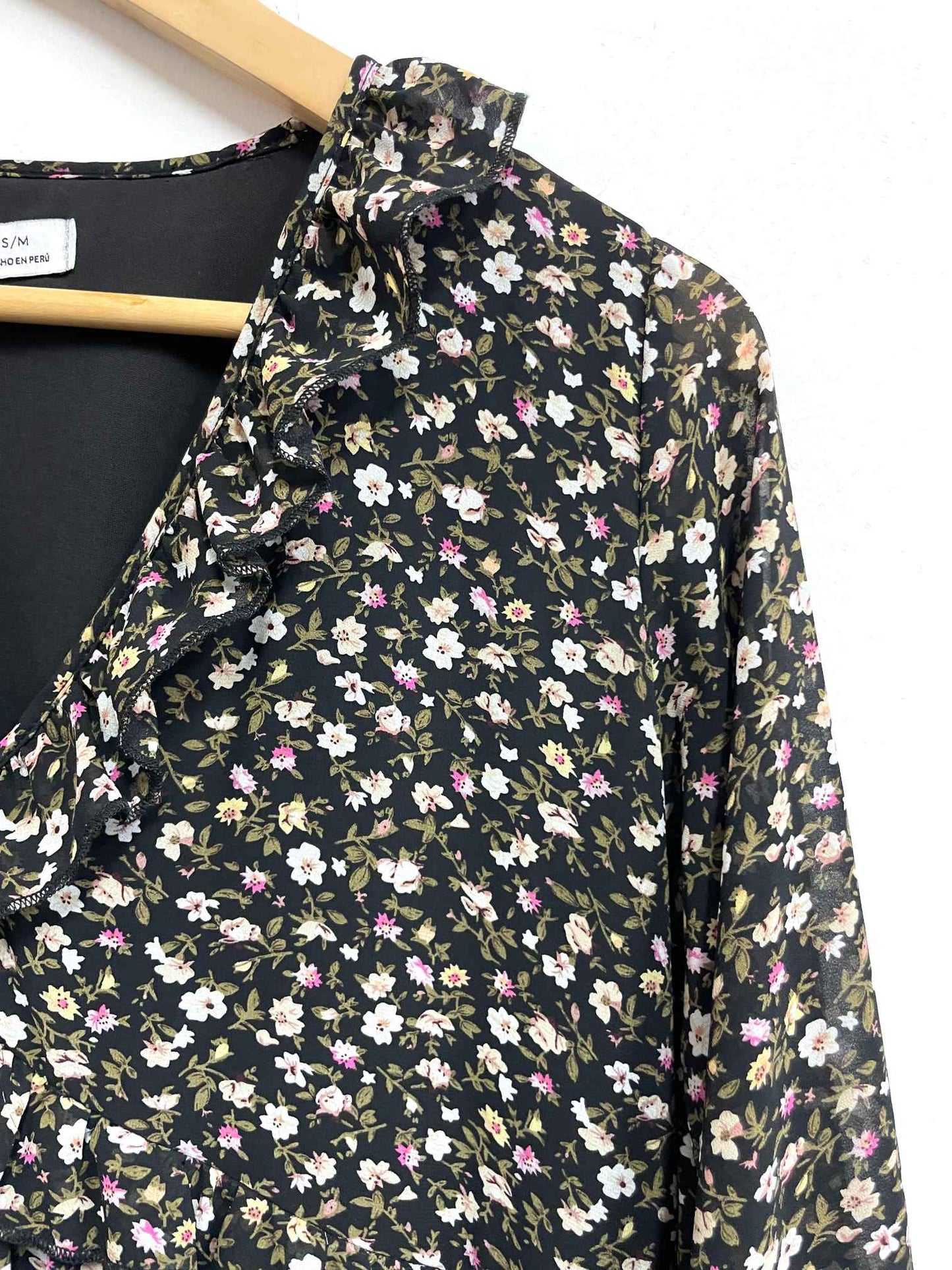 Vestido negro flores - La Mater - Talla S/M