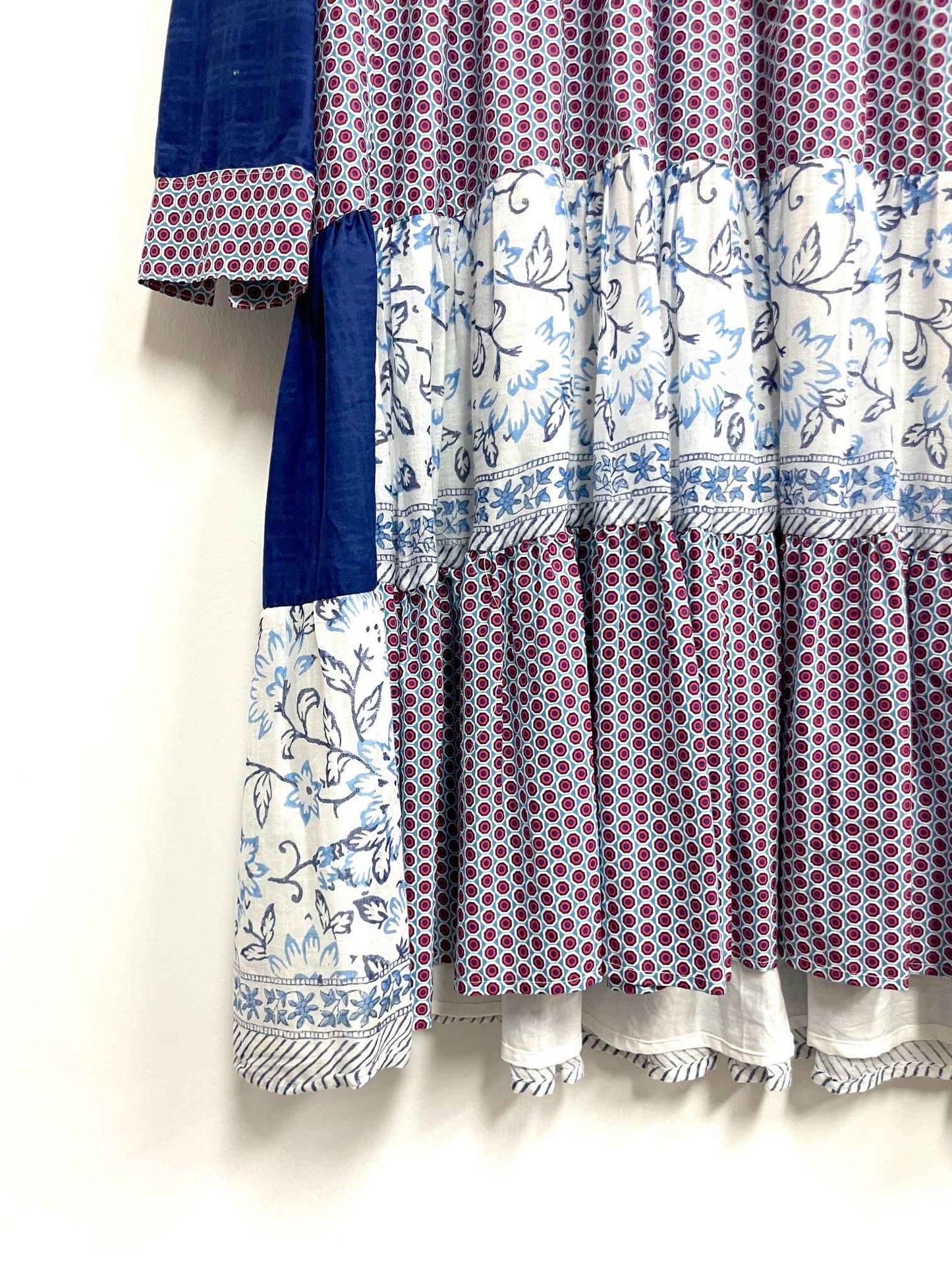 Vestido azul multiprint - Talla S