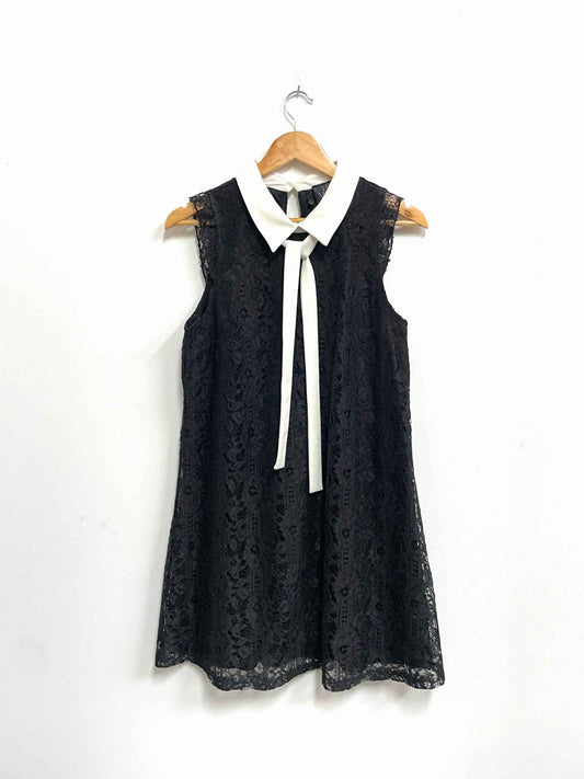 Vestido negro con lazo blanco - The Moon - Talla S