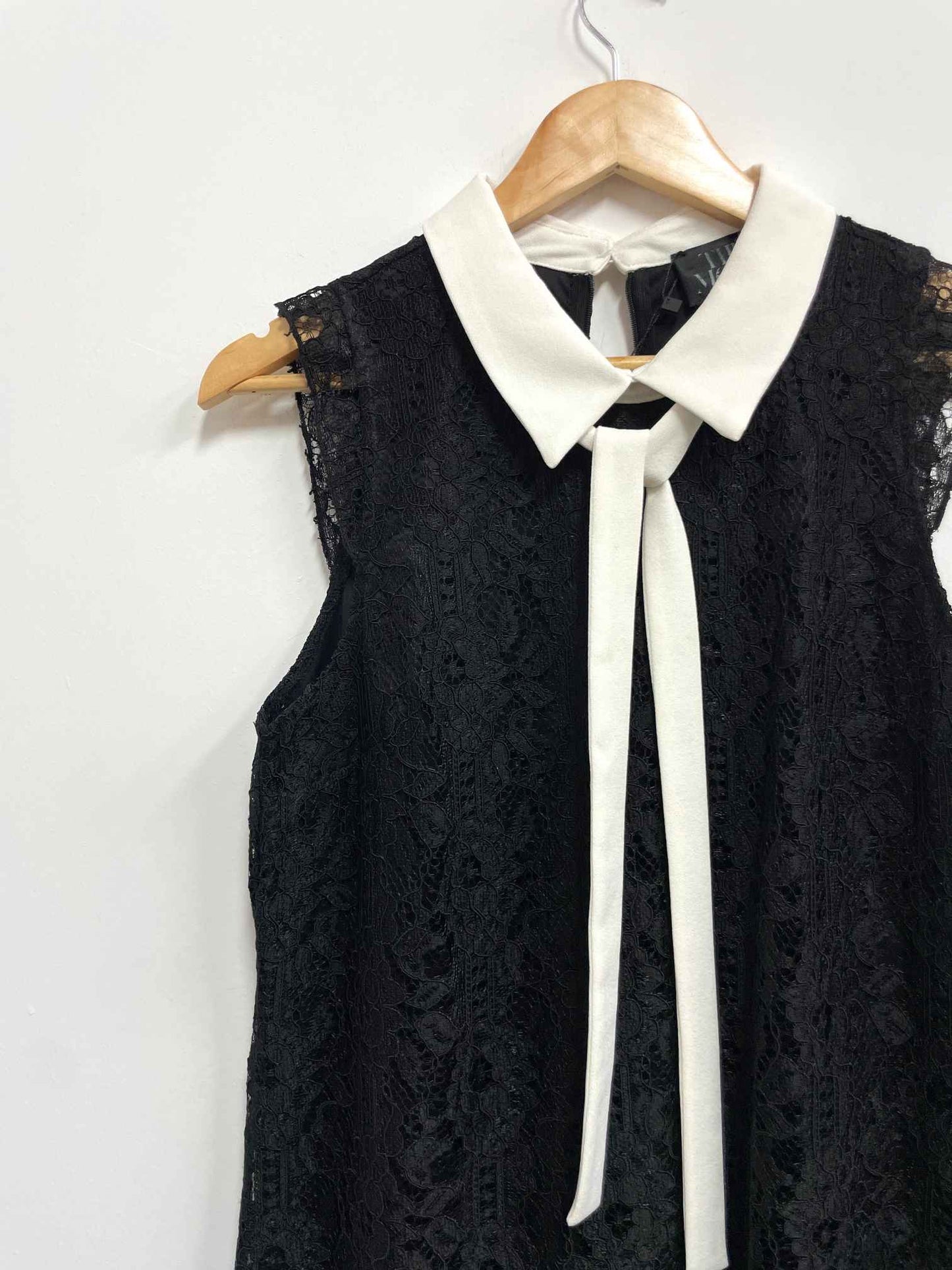 Vestido negro con lazo blanco - The Moon - Talla S