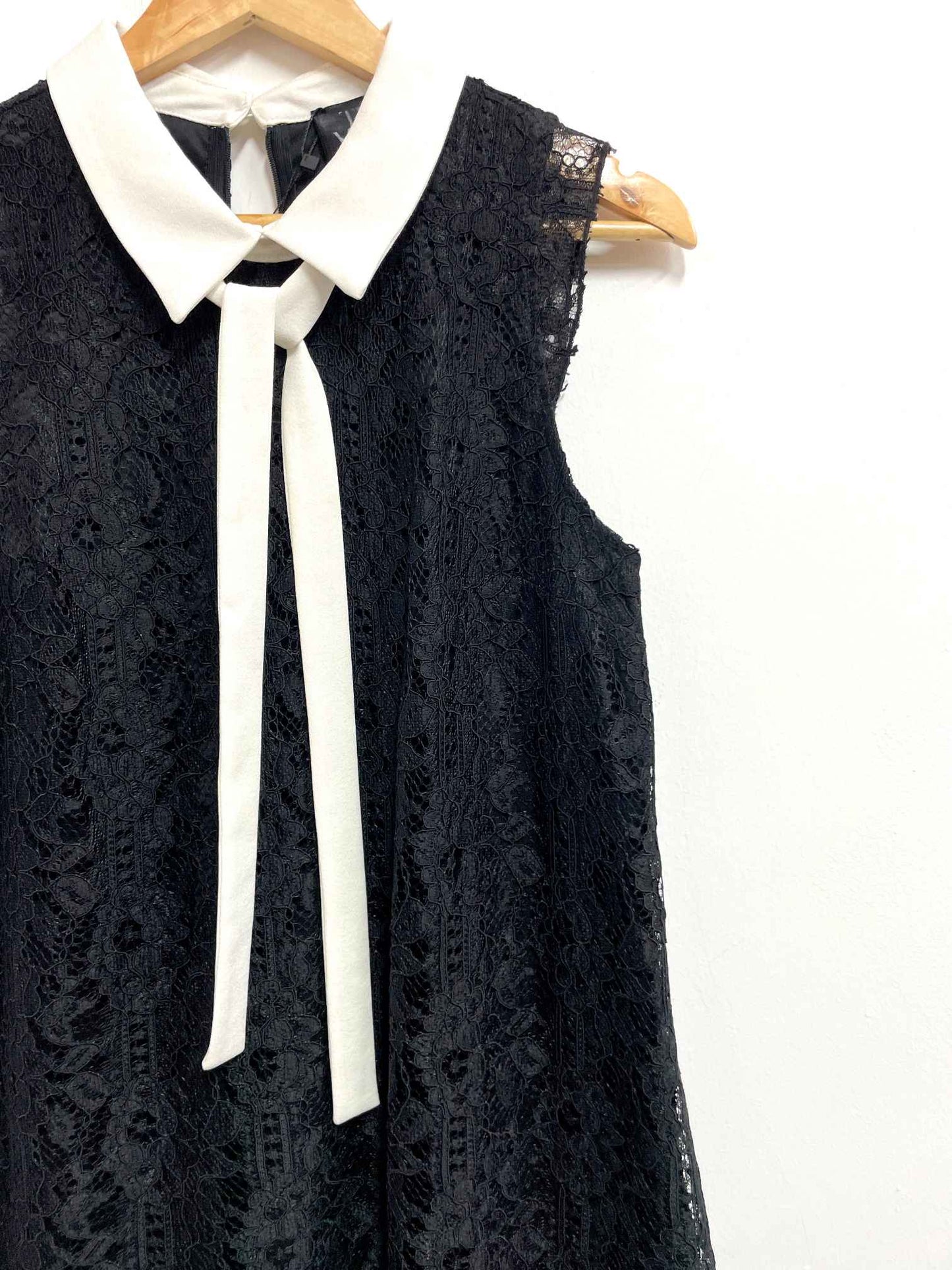 Vestido negro con lazo blanco - The Moon - Talla S