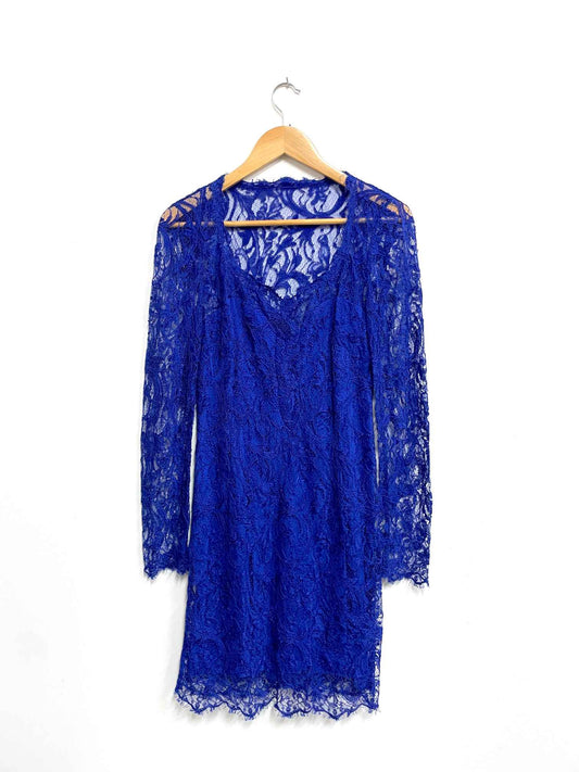 Vestido azul bordado - Emilio Pucci - Talla S