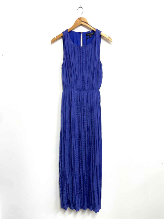 Vestido azul plisado - Banana Republic - Talla S