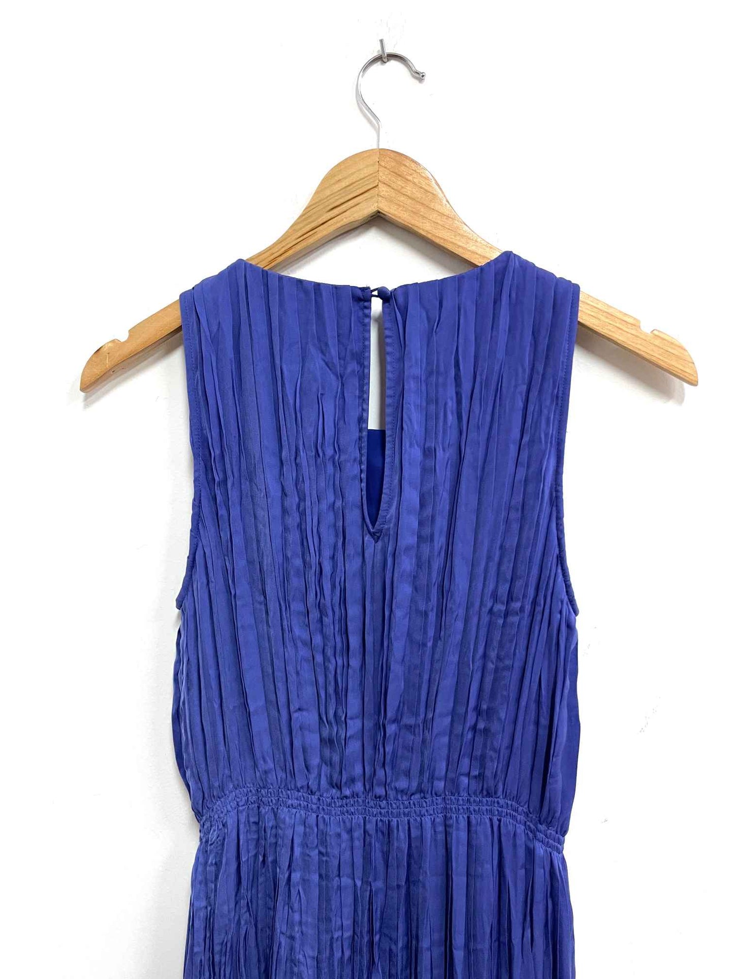Vestido azul plisado - Banana Republic - Talla S