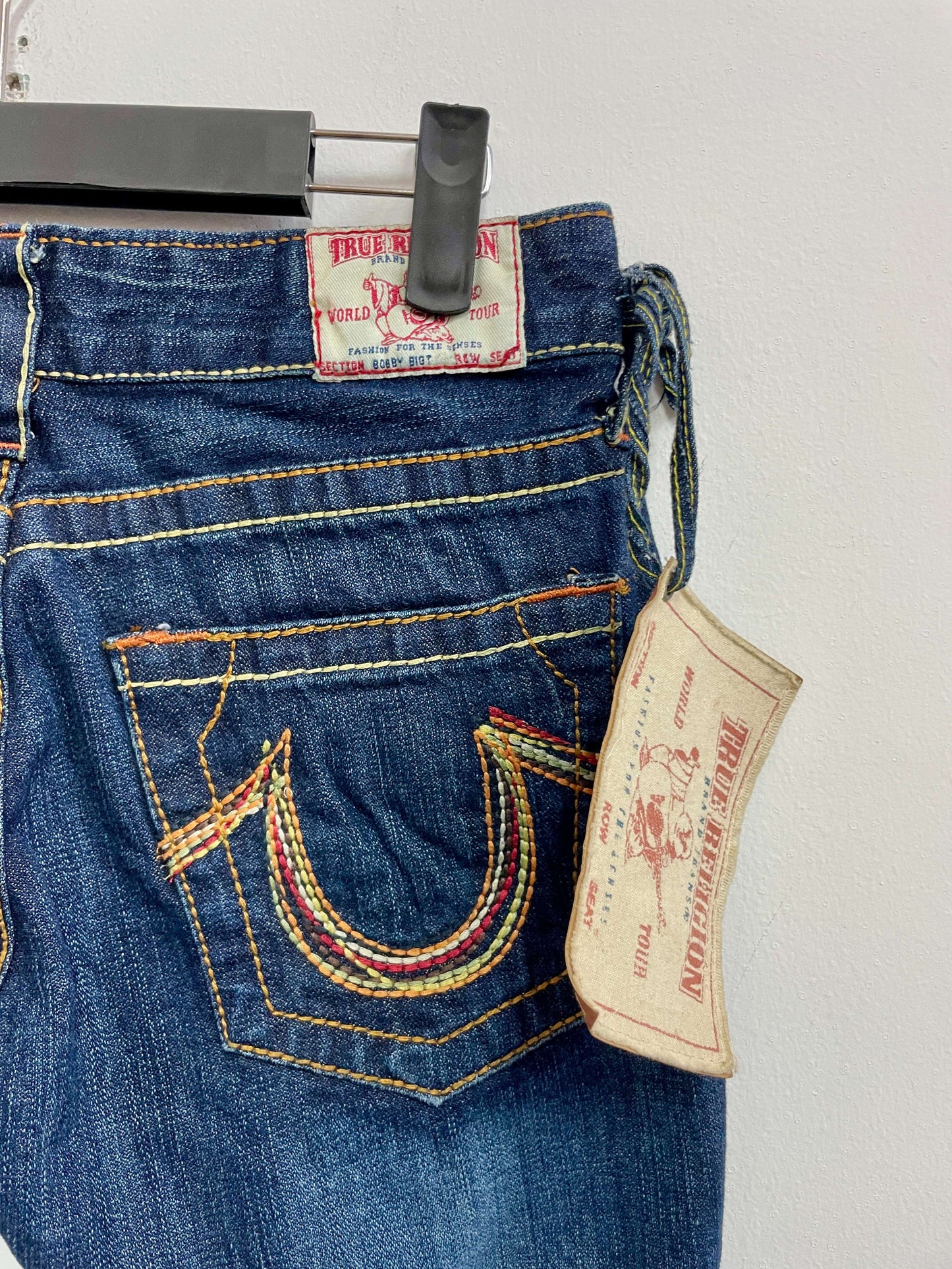 Jeans azul detalle - True Religion - Talla 26