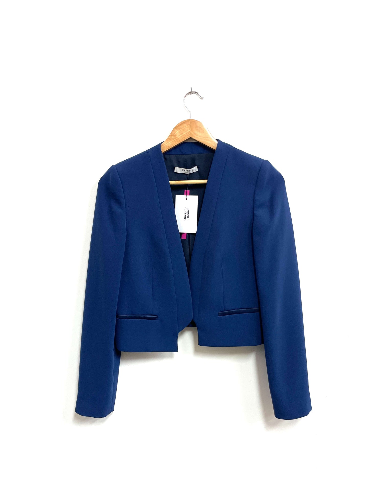 Saco azul corto - Mango - Talla XS