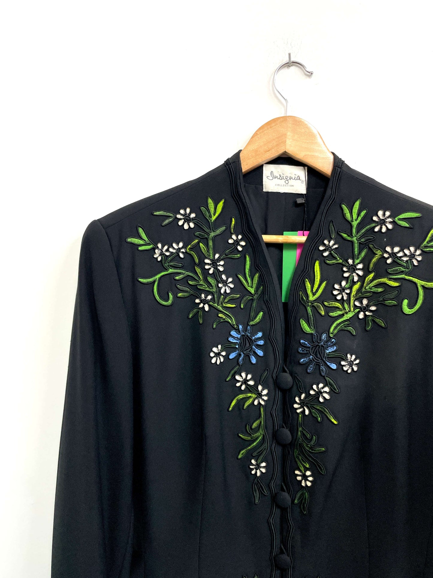 Saco negro bordado - Insignia - Talla M