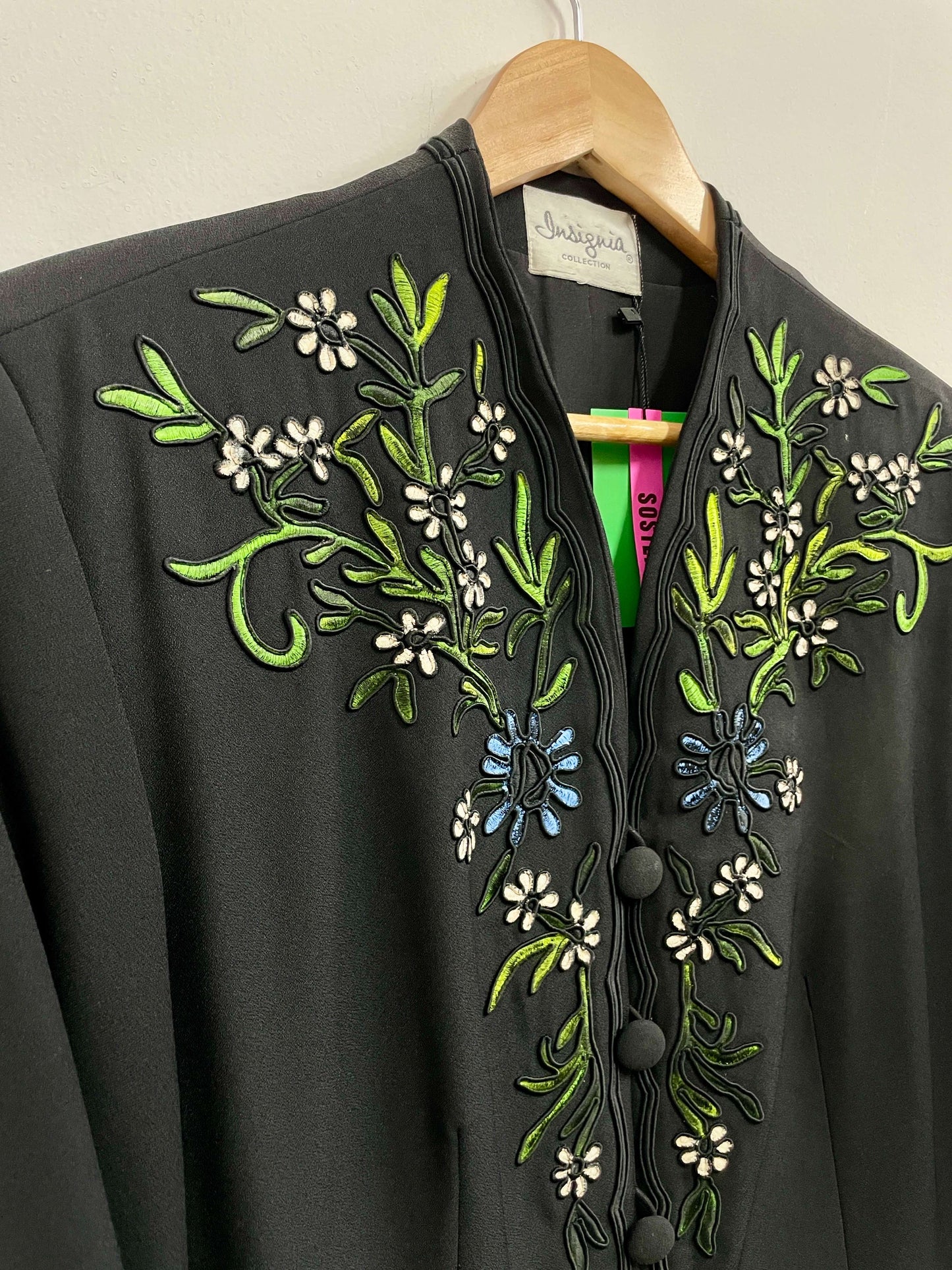 Saco negro bordado - Insignia - Talla M