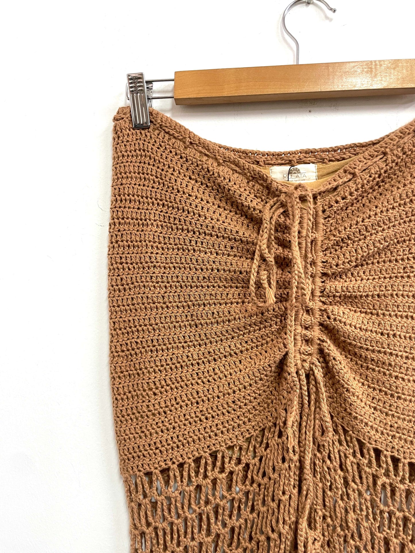 Falda marrón malla - Mulata - Talla S