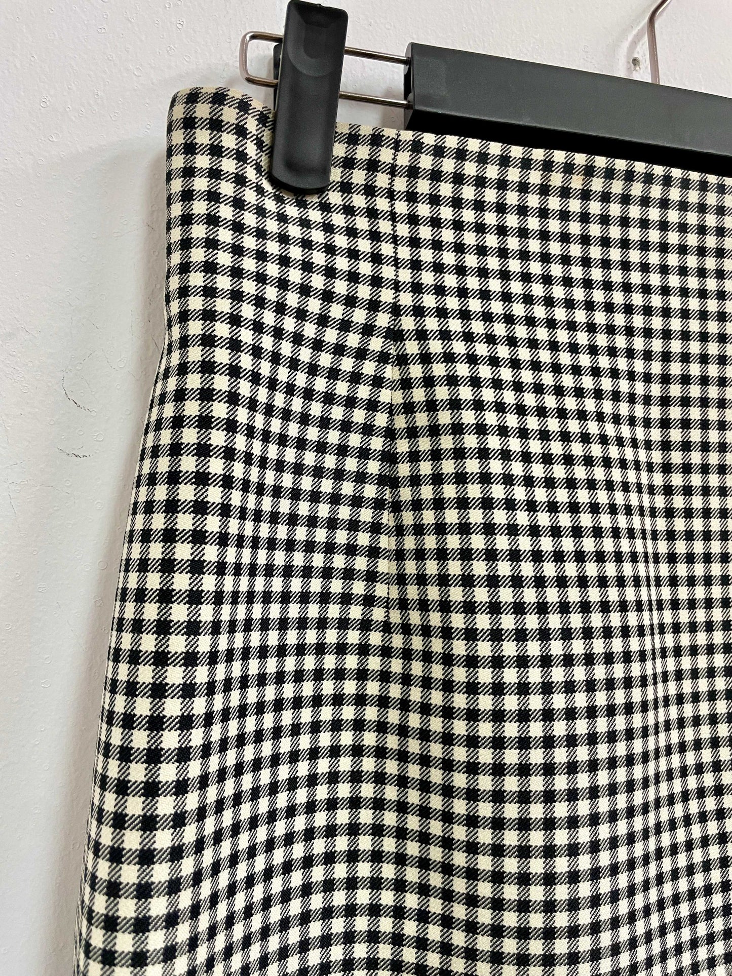 Falda cuadros blanco y negro - Talla S
